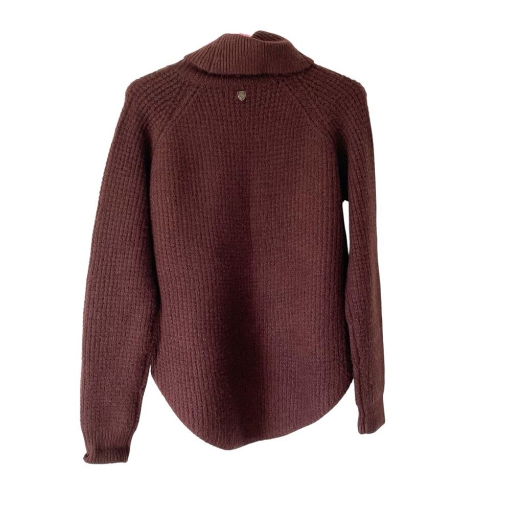 Kuhl Sienna Turtleneck Pullover Sweater Mocha Brown size XS - Picture 6 of 9